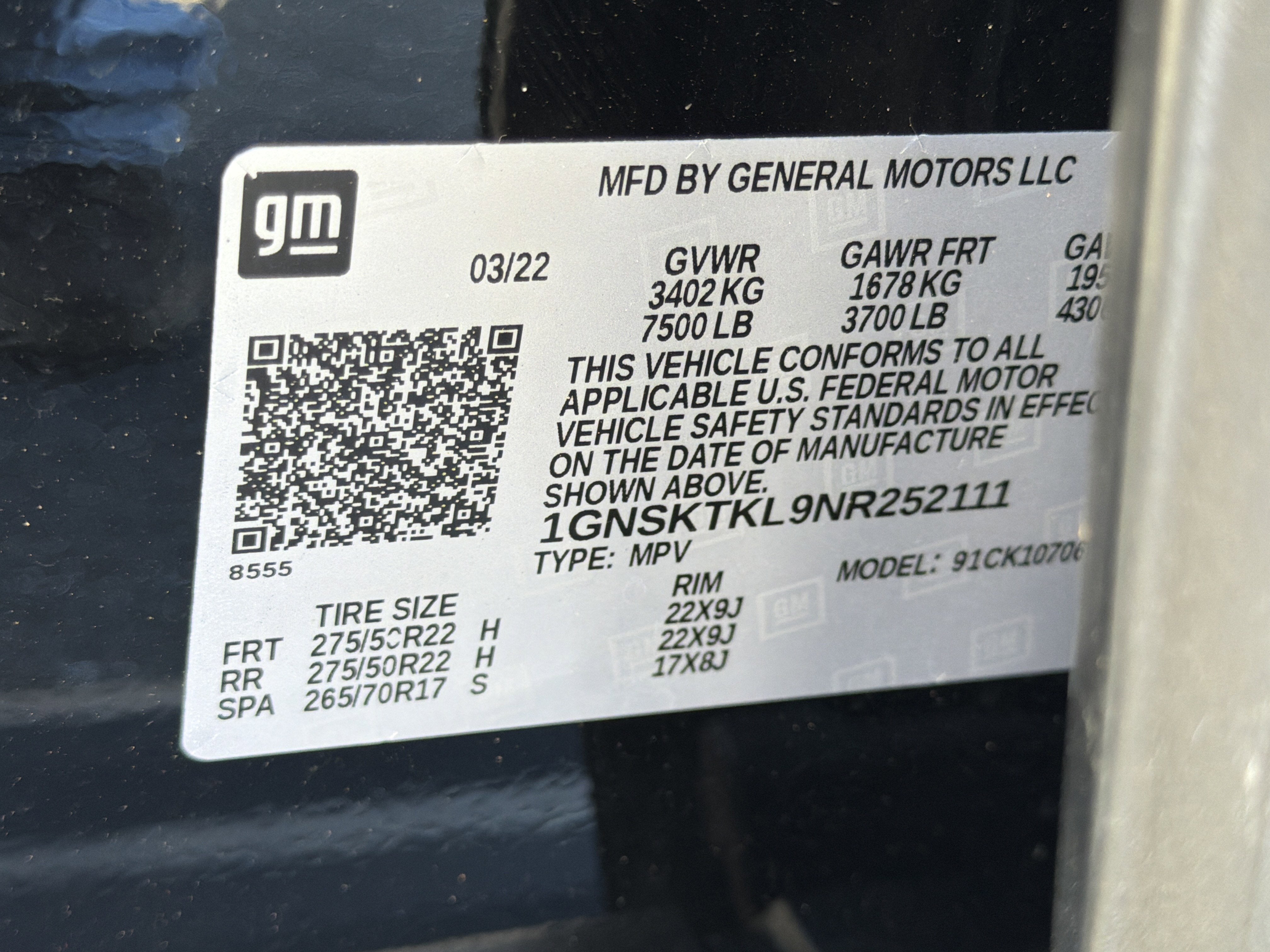 2022 Chevrolet Tahoe High Country