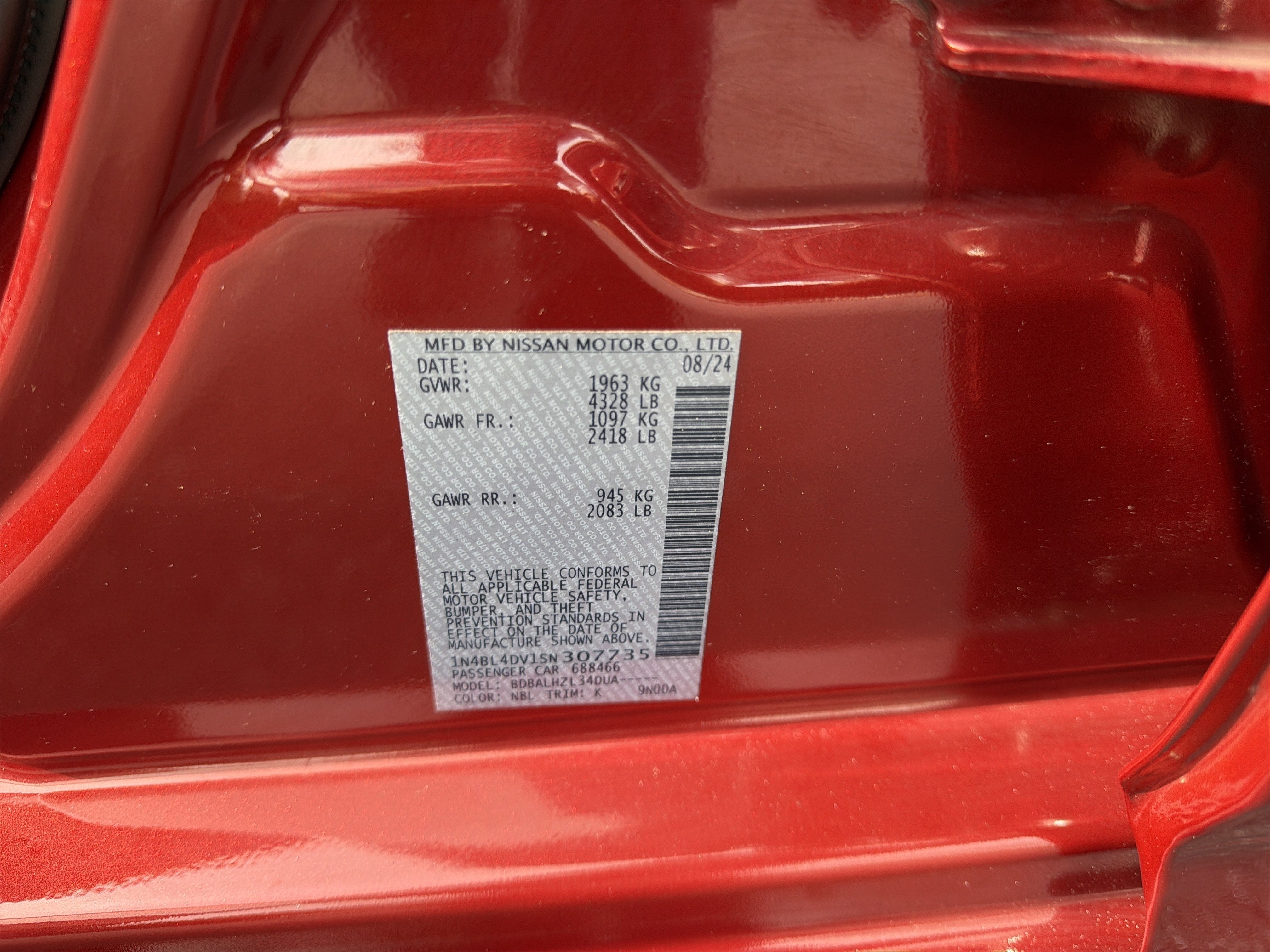 2025 Nissan Altima SV