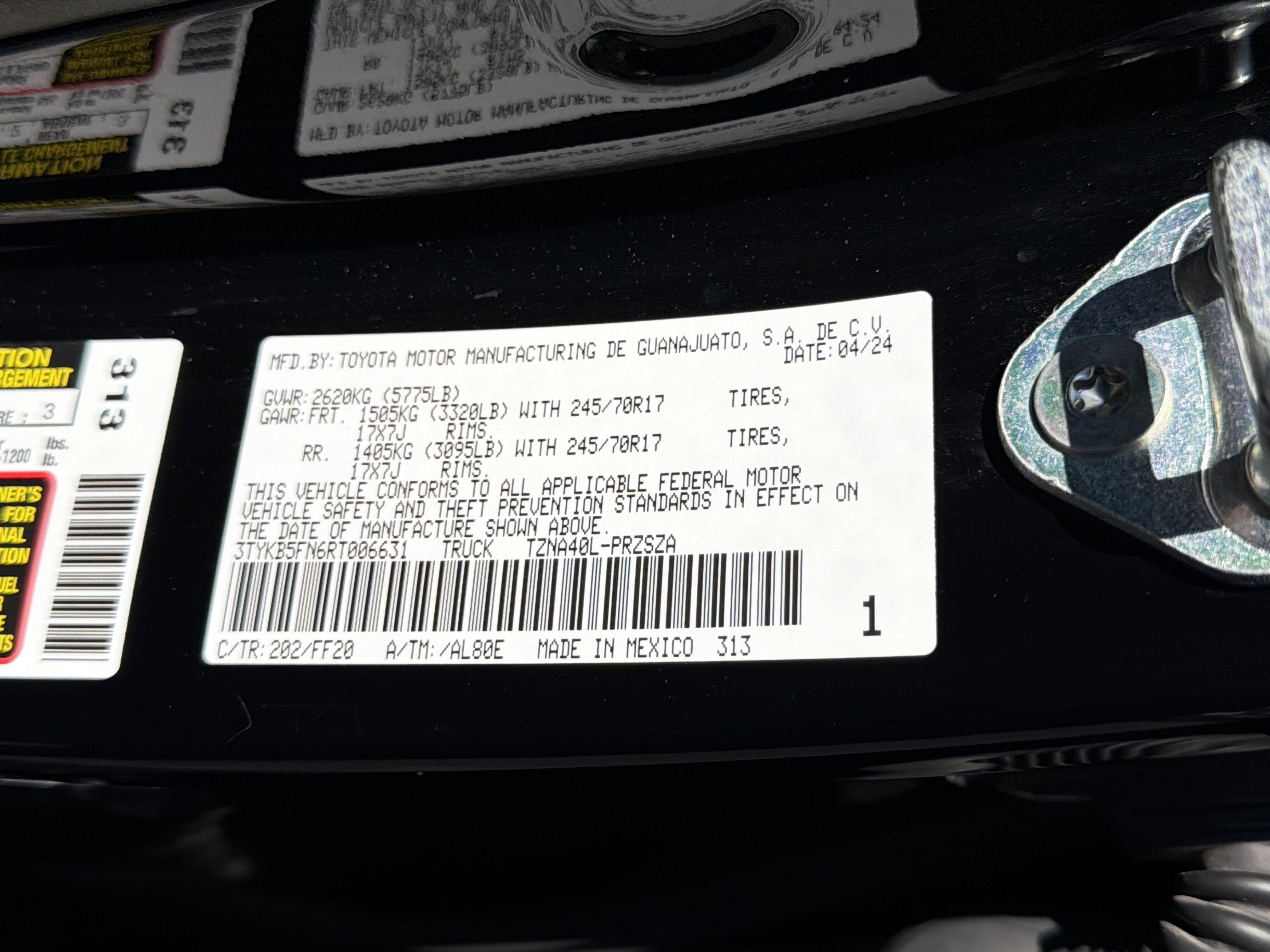 2024 Toyota Tacoma 2WD SR5