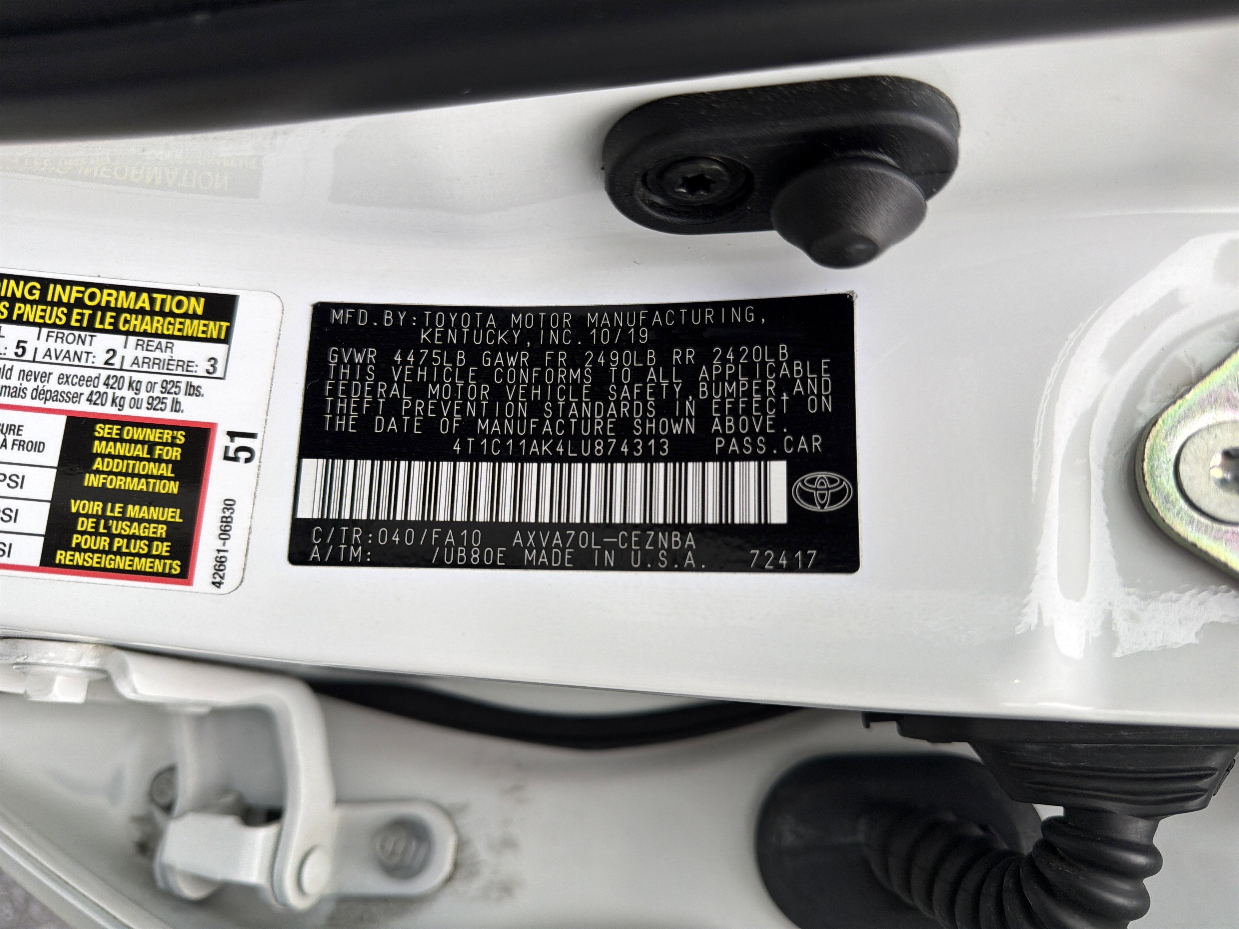 2020 Toyota Camry LE