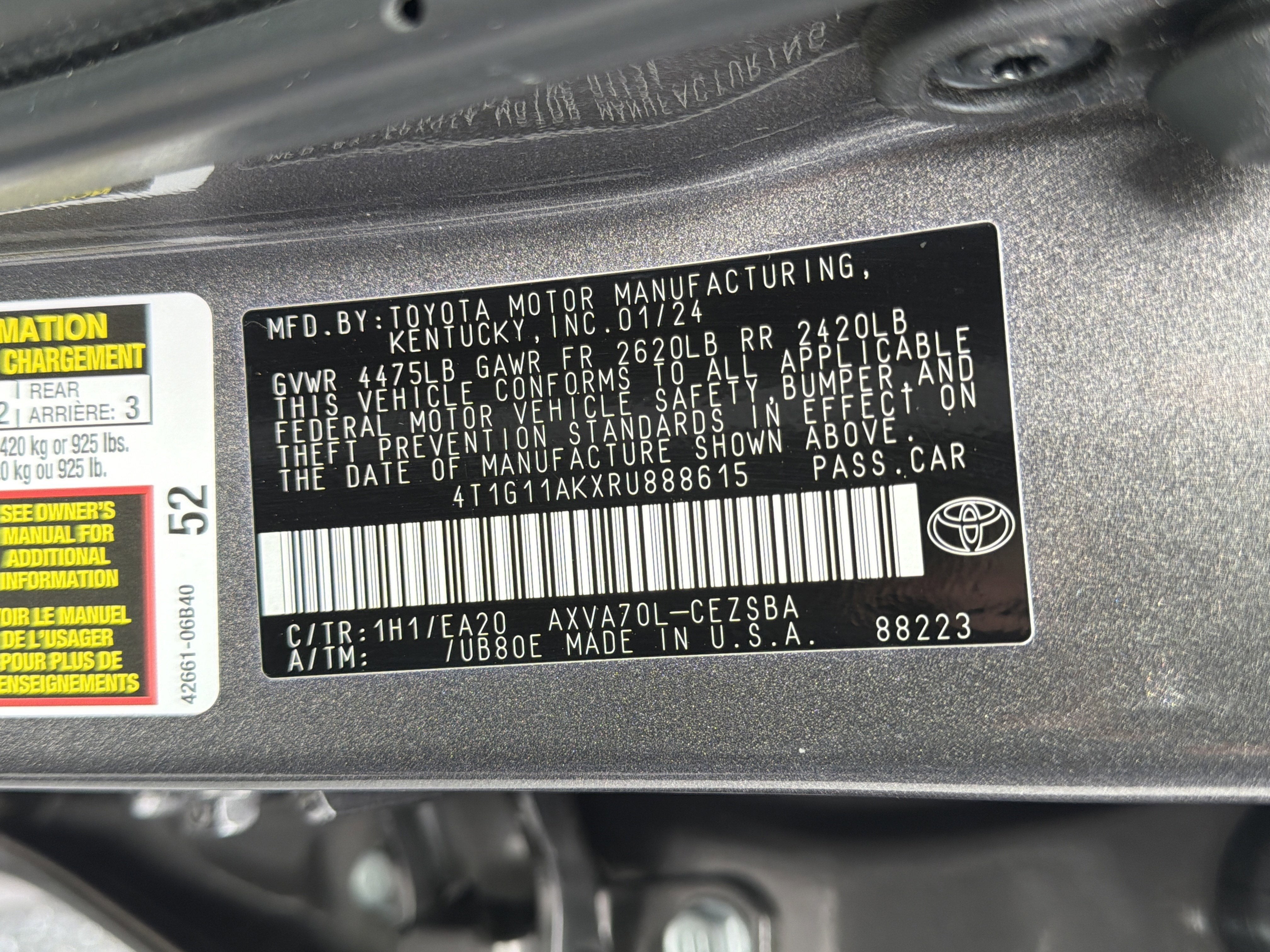 2024 Toyota Camry SE