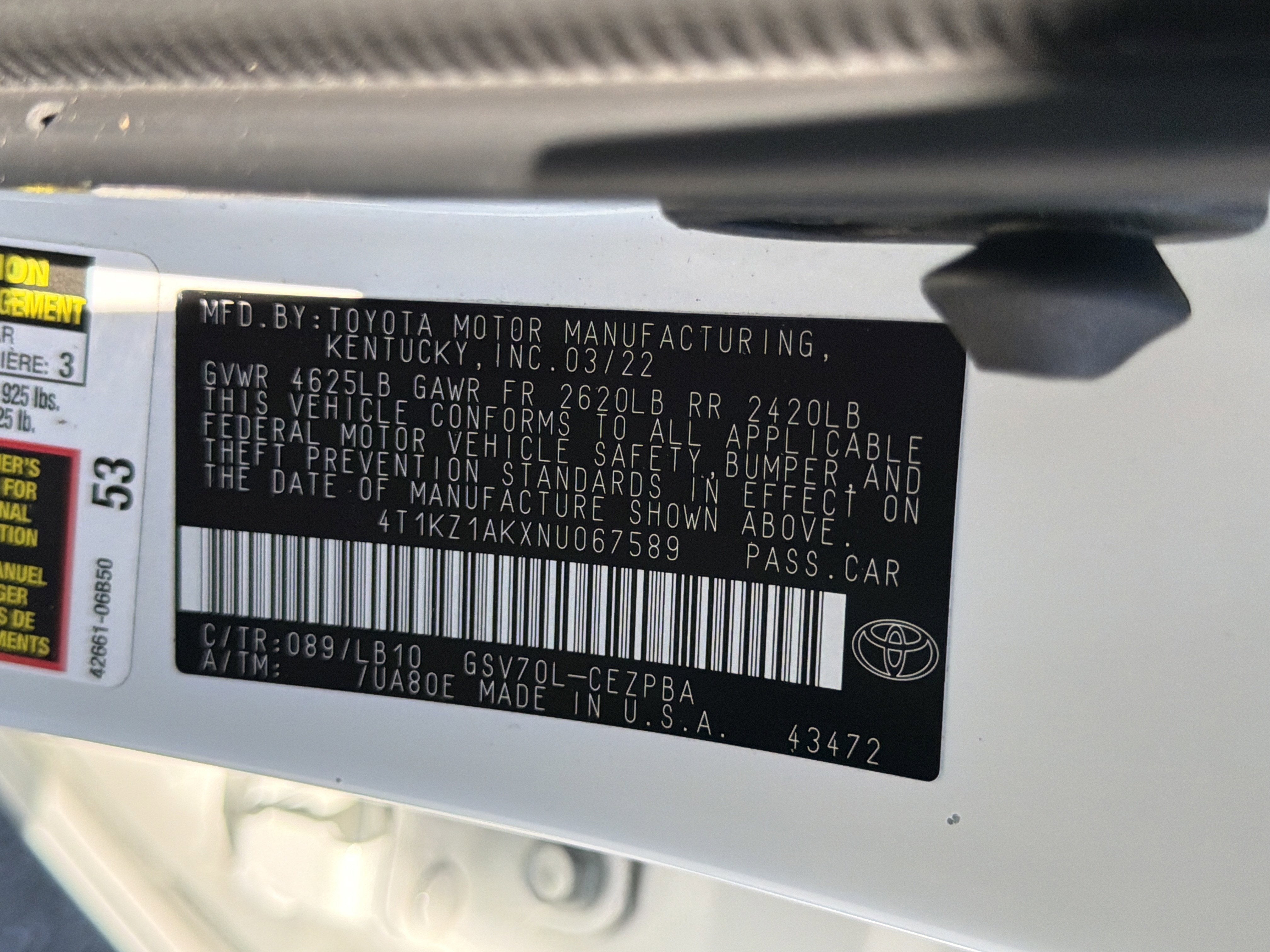 2022 Toyota Camry TRD V6