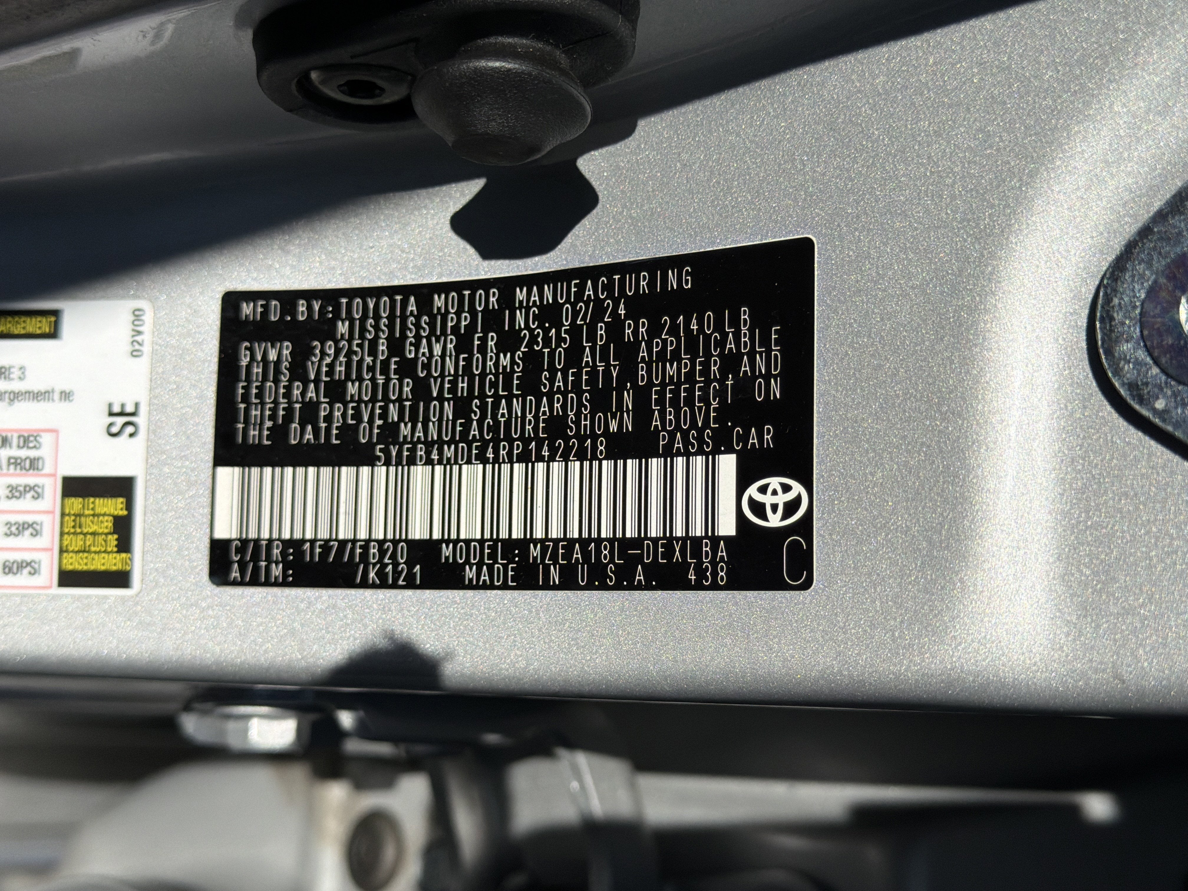 2024 Toyota Corolla LE