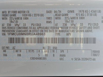 2024 Ford Escape ST-Line