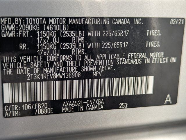 2021 Toyota RAV4 LE