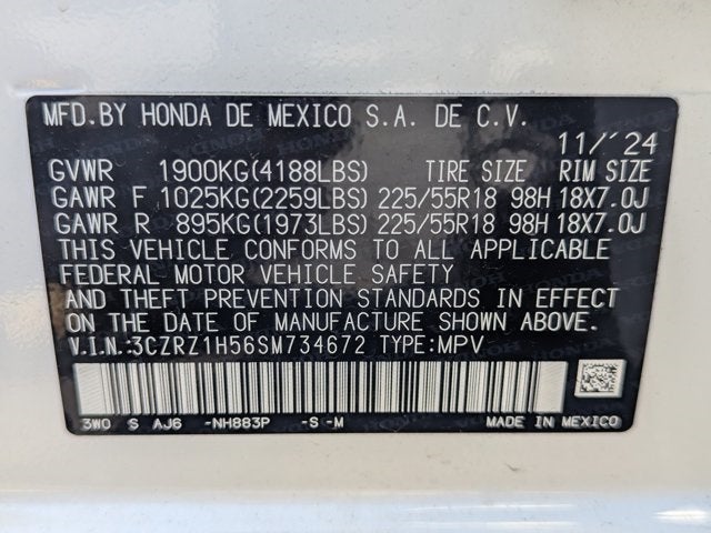 2025 Honda HR-V Sport