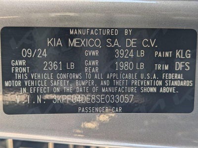2025 Kia K4 EX