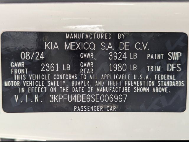 2025 Kia K4 EX