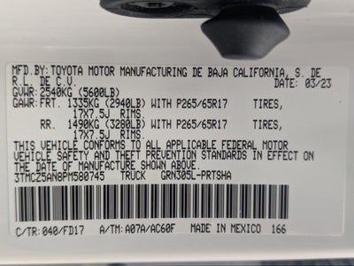 2023 Toyota Tacoma TRD Sport V6