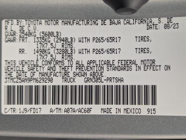2023 Toyota Tacoma TRD Sport V6