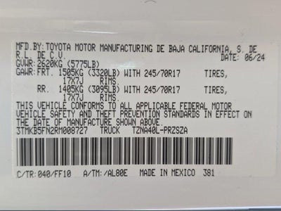 2024 Toyota Tacoma SR5