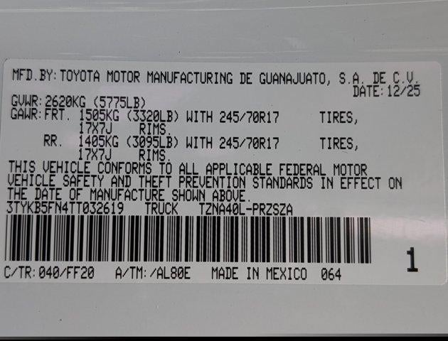 2026 Toyota Tacoma SR5