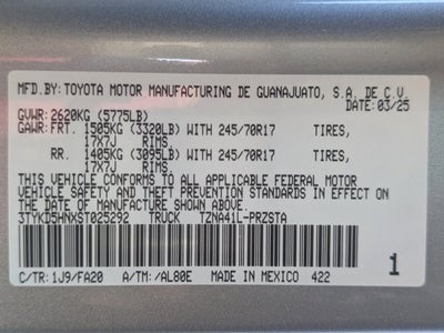 2025 Toyota Tacoma SR