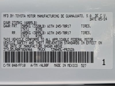 2024 Toyota Tacoma SR5
