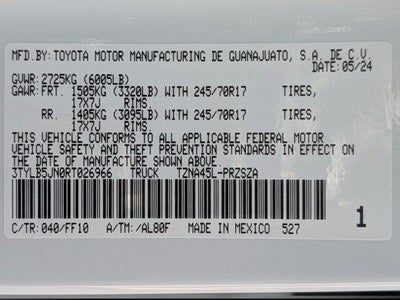 2024 Toyota Tacoma SR5