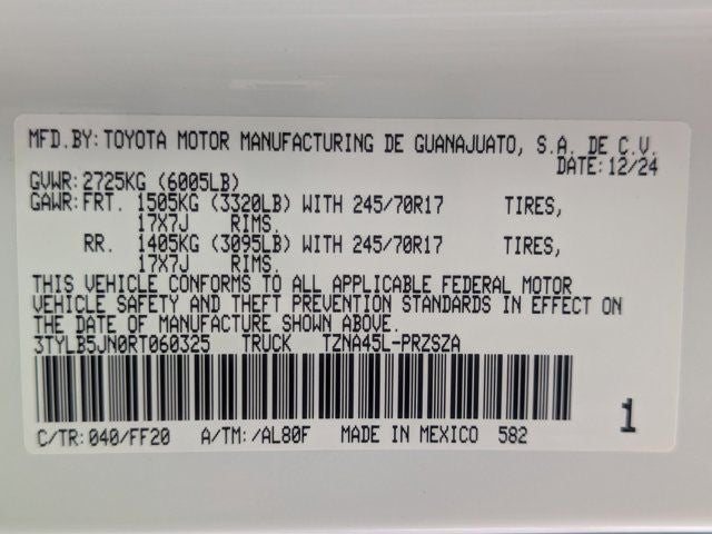 2024 Toyota Tacoma SR5