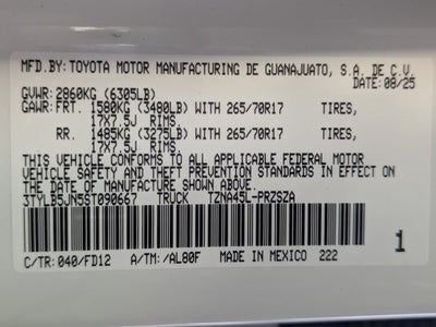 2025 Toyota Tacoma TRD Off-Road