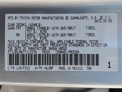 2026 Toyota Tacoma TRD Off-Road
