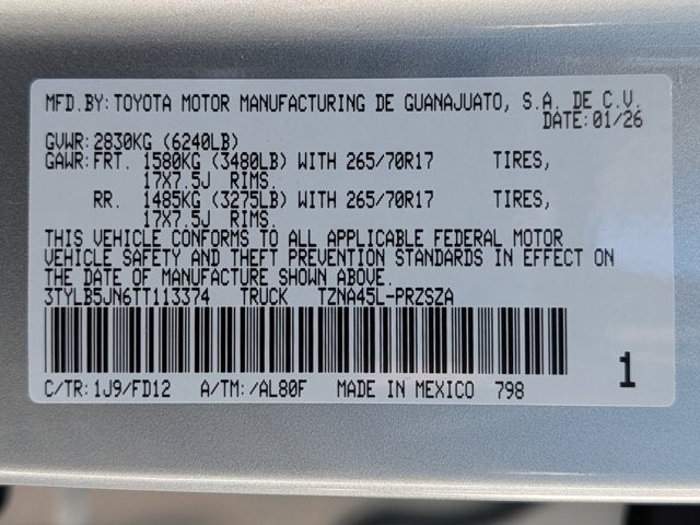 2026 Toyota Tacoma TRD Off-Road