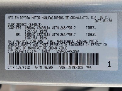 2026 Toyota Tacoma TRD Off-Road