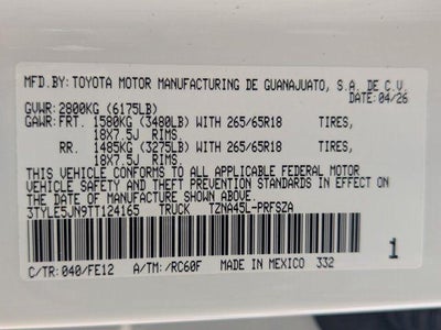 2026 Toyota Tacoma TRD Sport