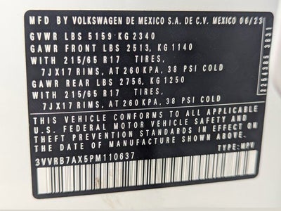 2023 Volkswagen Tiguan 2.0T S