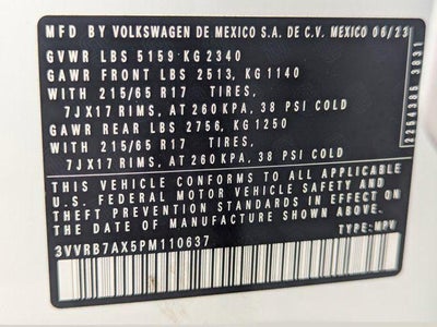 2023 Volkswagen Tiguan 2.0T S