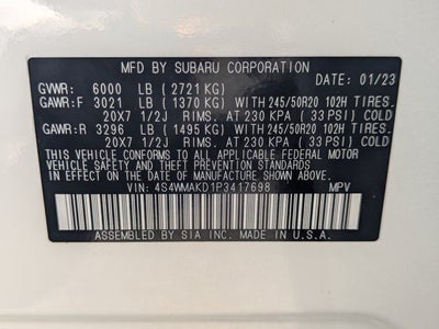 2023 Subaru Ascent Onyx Edition
