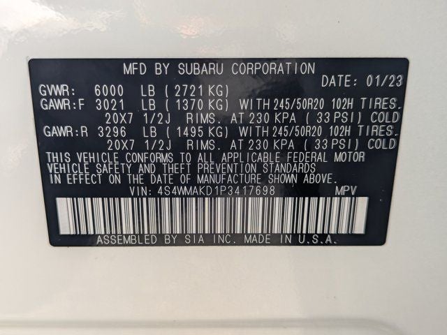 2023 Subaru Ascent Onyx Edition