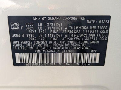 2023 Subaru Ascent Onyx Edition