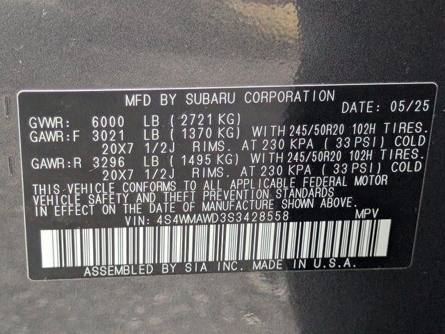 2025 Subaru Ascent Onyx Edition Touring