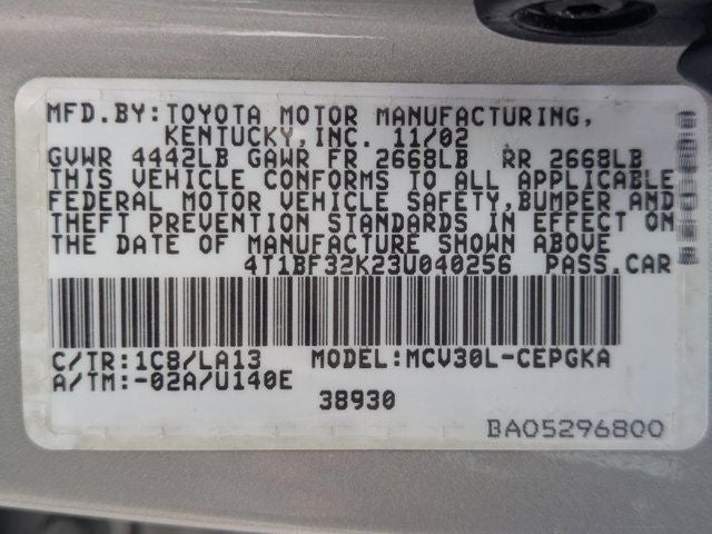 2003 Toyota Camry XLE