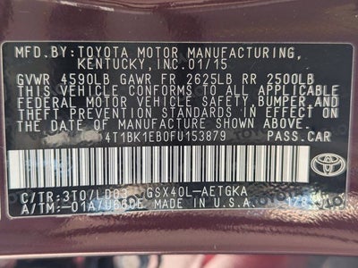 2015 Toyota Avalon XLE