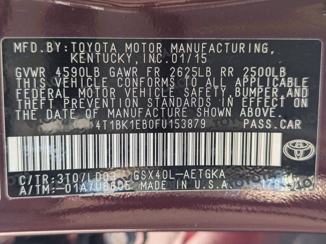 2015 Toyota Avalon XLE