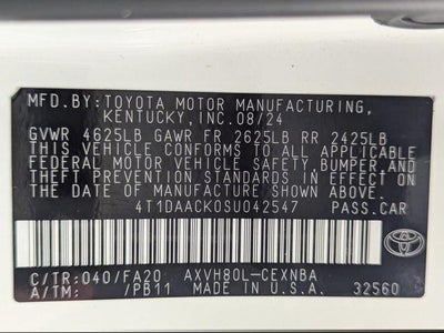 2025 Toyota Camry LE