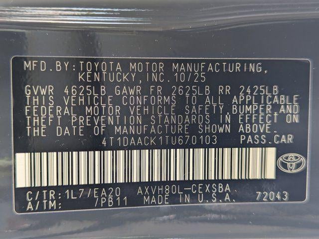 2026 Toyota Camry SE