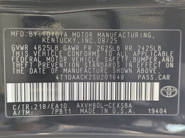 2025 Toyota Camry SE