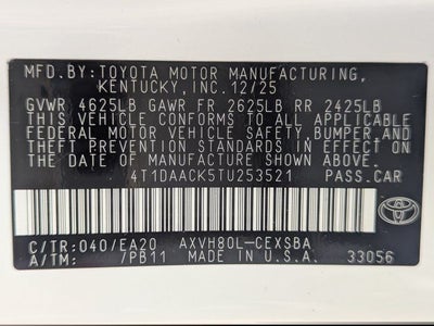 2026 Toyota Camry SE