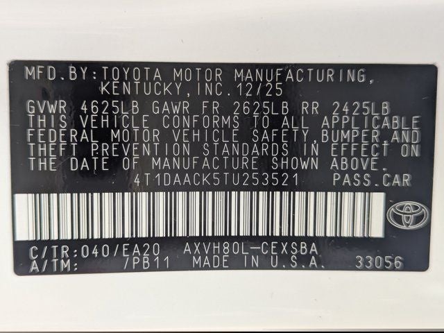 2026 Toyota Camry SE