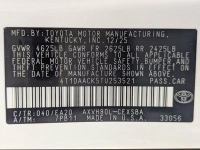 2026 Toyota Camry SE
