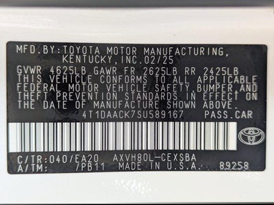 2025 Toyota Camry SE