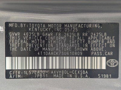 2025 Toyota Camry SE