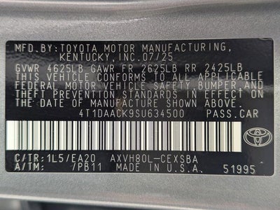 2025 Toyota Camry SE