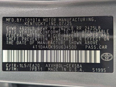 2025 Toyota Camry SE