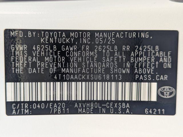2025 Toyota Camry SE