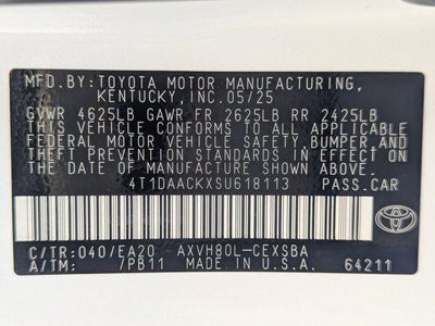 2025 Toyota Camry SE