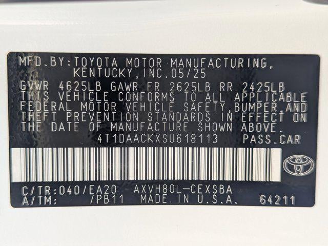 2025 Toyota Camry SE