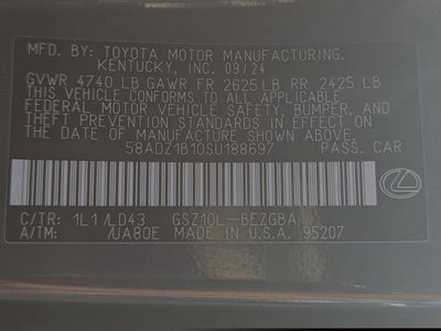 2025 Lexus ES 350