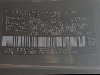2025 Lexus ES 350