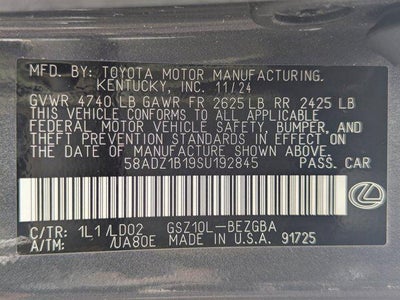 2025 Lexus ES 350